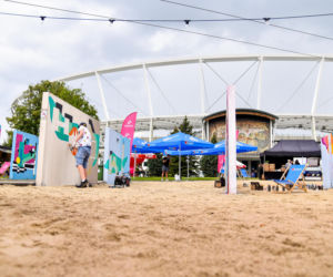 Tak wygląda sztuczna plaża przy Stadionie Śląskim. Rozkręcaliśmy tam imprezę w ramach Eska Summer City