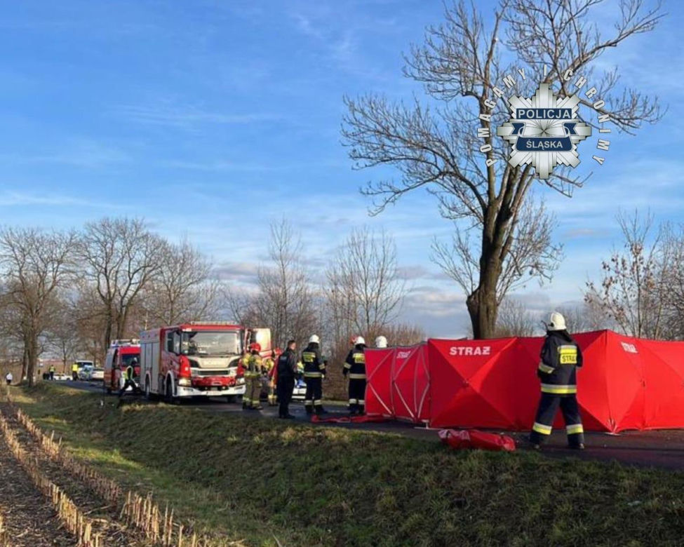 Czarny dzień na drogach woj. śląskiego. Dwa wypadki, cztery ofiary śmiertelne