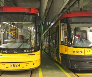 Tramwaje w zajezdni Mokotów