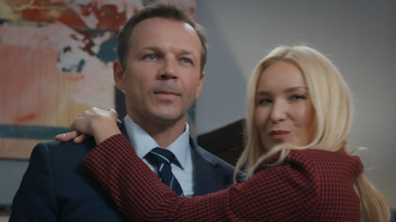 Barwy szczęścia, odcinek 3268. Bruno (Lesław Żurek), Karolina (Marta Dąbrowska)