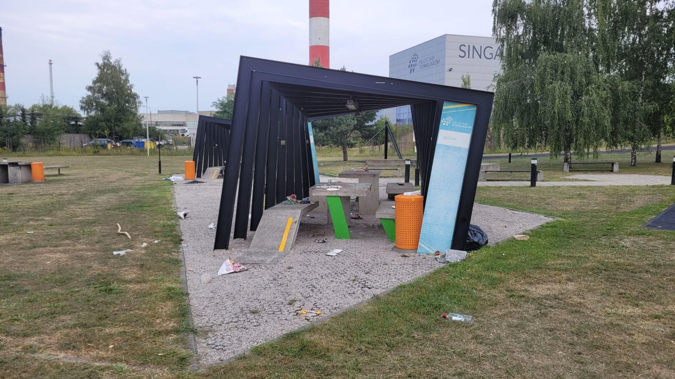 Chuligani w Kieleckim Parku Technologicznym