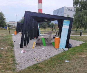 Chuligani w Kieleckim Parku Technologicznym