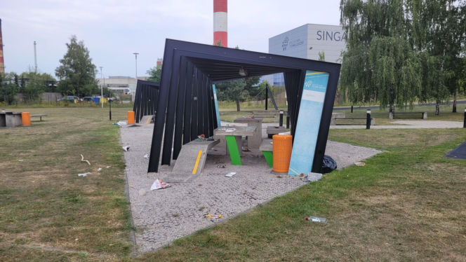 Chuligani w Kieleckim Parku Technologicznym