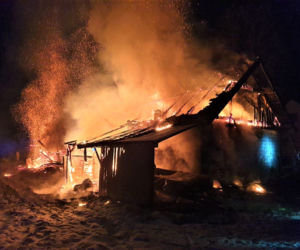 Pożar w Jastrzębi k. Ciężkowic