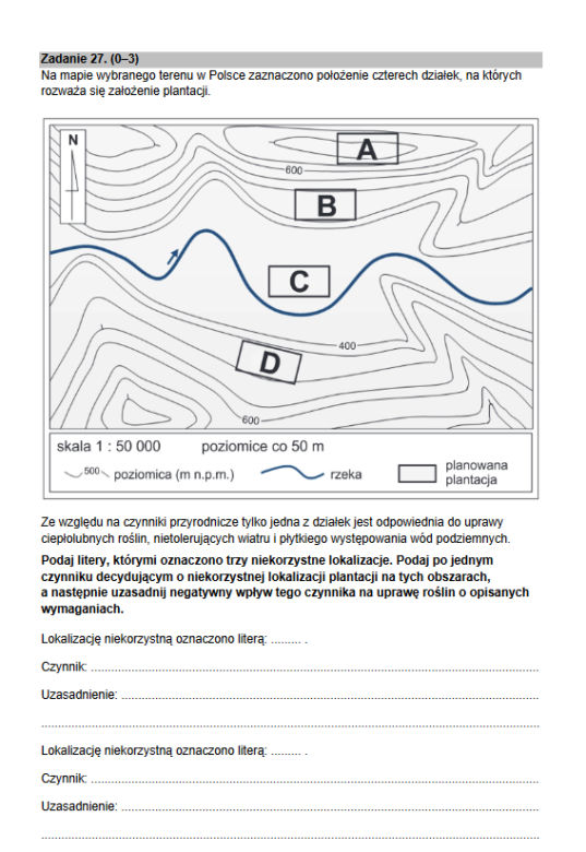 Matura rozszerzona 2022 geografia