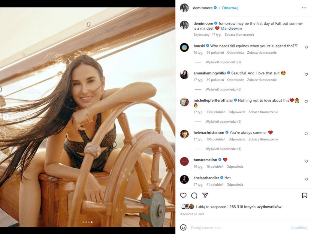 Walka dojrzałych piękności na bikini! 54-latka kontra 60-letnia Demi Moore