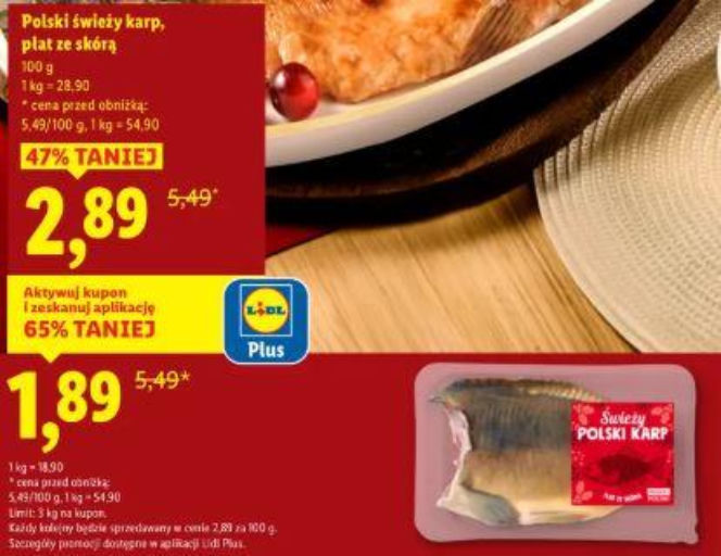 promocja na karpia w Lidlu nowa - 2025