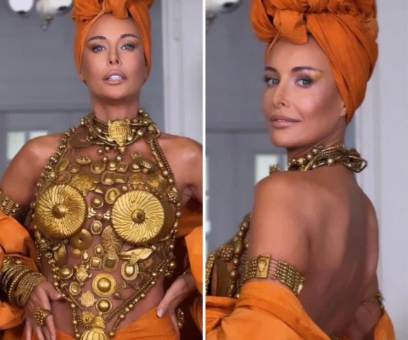 Małgorzata Rozenek w metalowych sutkach na TOP CHARITY