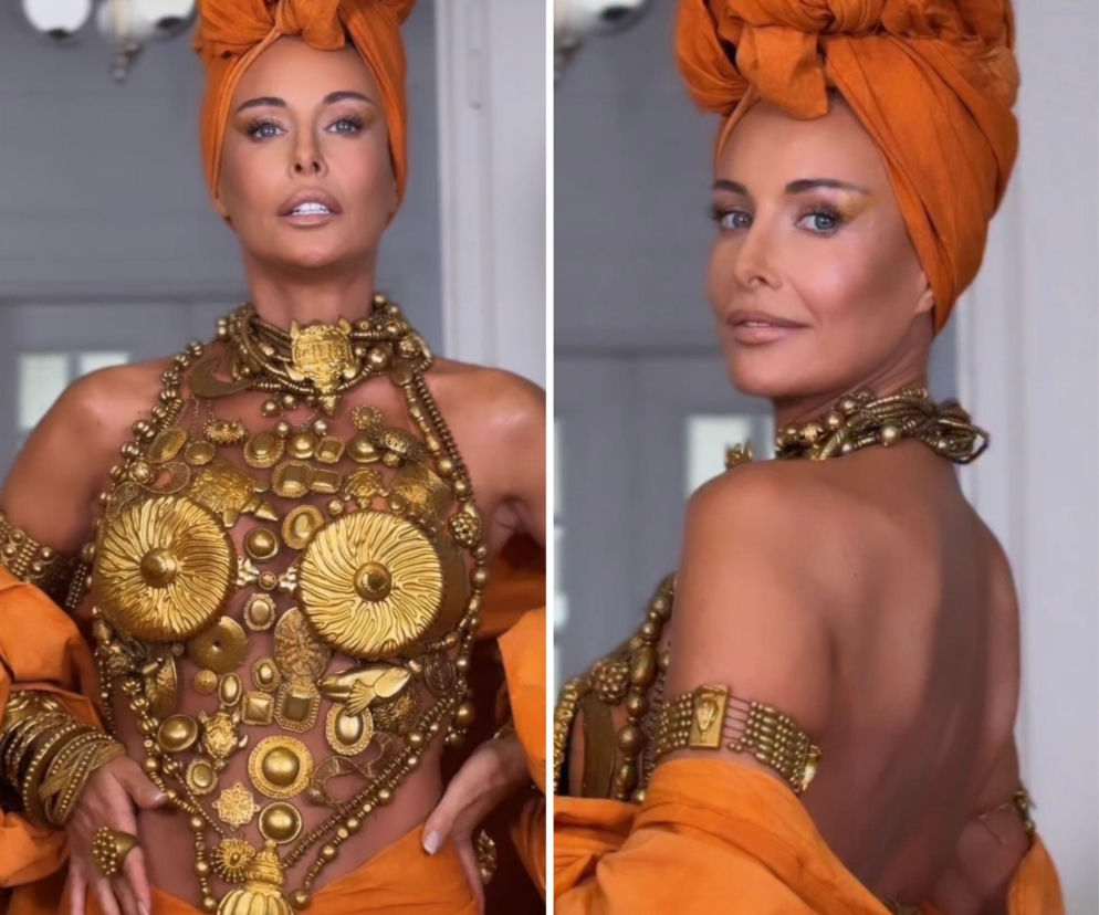Małgorzata Rozenek w metalowych sutkach na TOP CHARITY