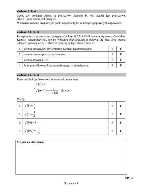Matura 2016. Informatyka [ARKUSZE, ODPOWIEDZI]