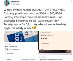 Czy można sprzedać bon turystyczny?