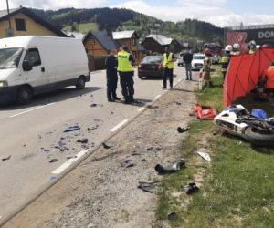 Powroźnik. Śmierć motocyklisty po zderzeniu z samochodem osobowym. Zginął na miejscu