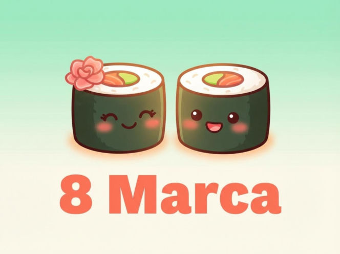 Urocze sushi na Dzień Kobiet