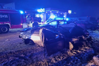 wypadek Chromna 14.01.2026