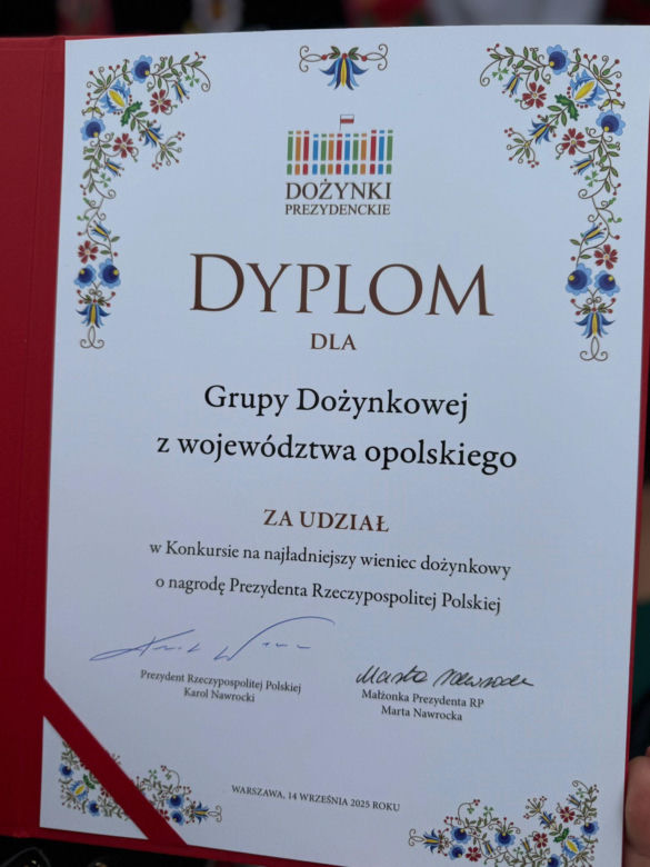 Koło Gospodyń Wiejskich w Puszynie na Dożynkach Prezydenckich w Warszawie