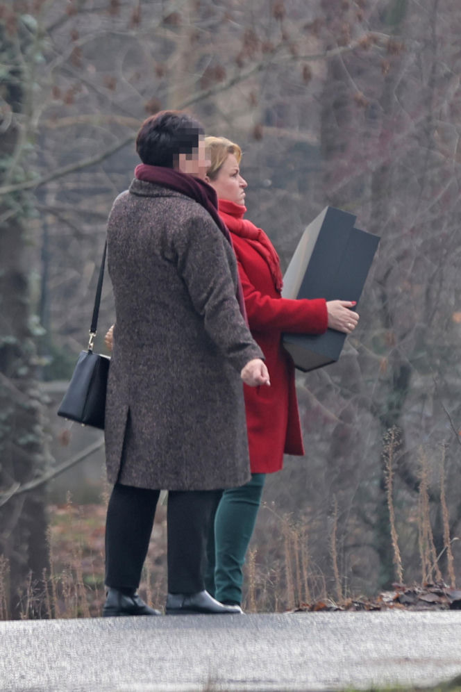 Katarzyna Bosacka w parku