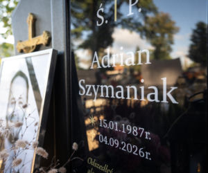 Grób Adriana Szymaniaka