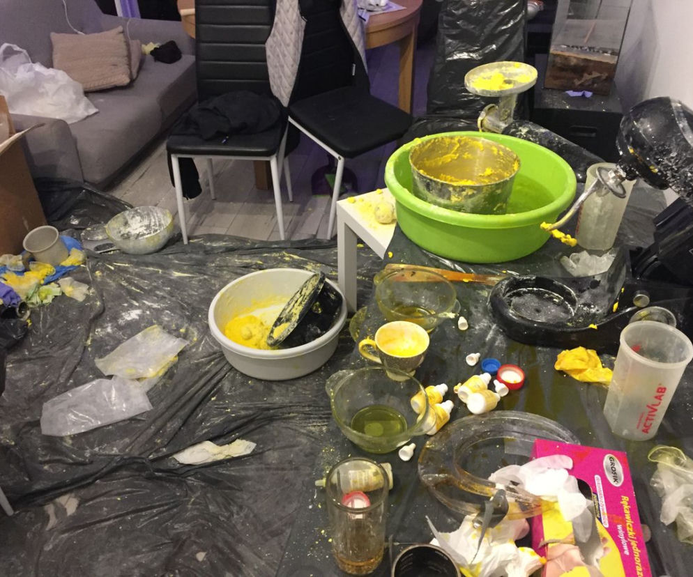 Pomorskie: Znaleźli linię produkcyjną amfetaminy o wartości kilku milioników złotych!