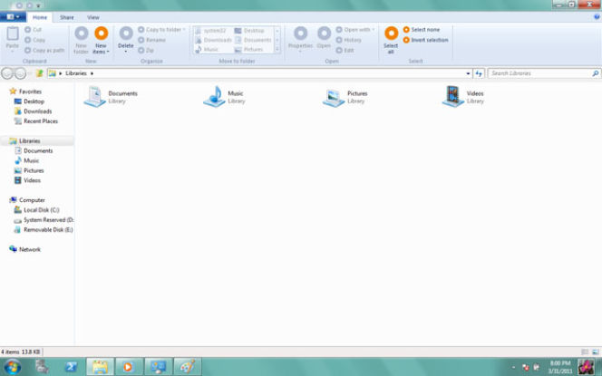 Wstążki w Windows 8