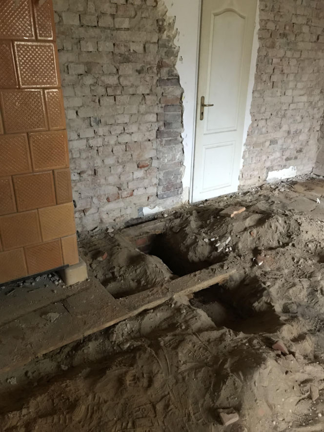 Dom pod królikiem - prace remontowe