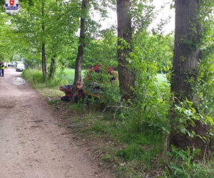 Tragiczne w skutkach uderzenie w drzewo