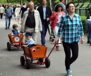 Ewa Kopacz i wnuczek