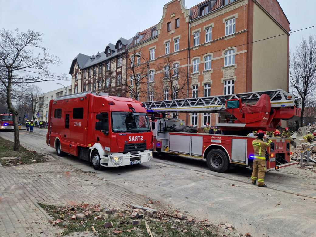 Wybuch gazu w kamienicy w Katowicach. Budynek całkowicie się zawalił 