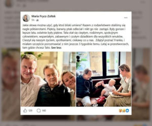 Maria Frycz-Żółtek pożegnała na FB Jana Frycza