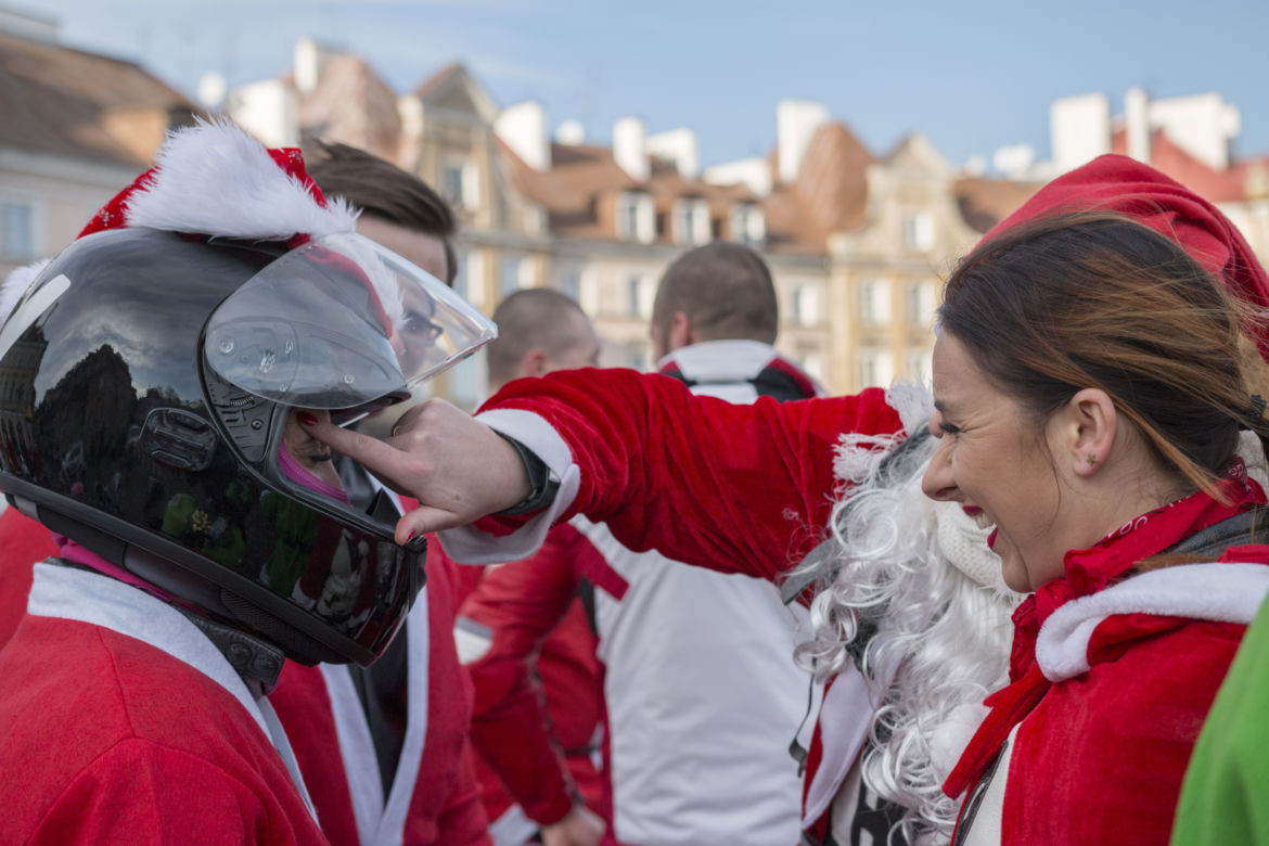 MotoMikołaje 2015 Lublin: Motocykliści z prezentami dla dzieci