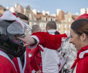 MotoMikołaje 2015 Lublin: Motocykliści z prezentami dla dzieci
