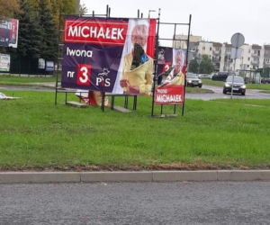 Nocny akt wandalizmu! Zniszczone banery posłanki PiS z Torunia