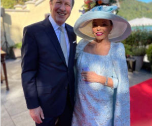 Joan Collins z mężem