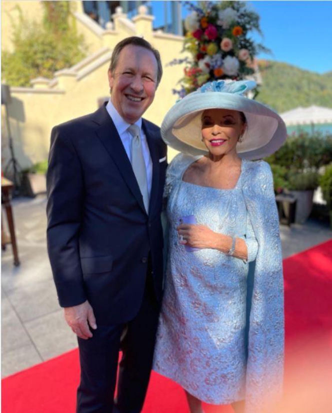 Joan Collins z mężem