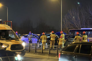 Karambol na moście Grota-Roweckiego