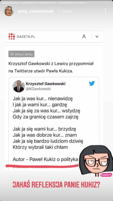 Anna Samusionek o Pawle Kukizie