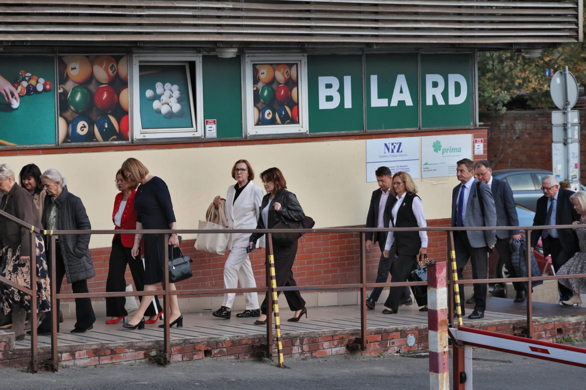 Spotkanie polityków PiS w siedzibie na ul.Nowogrodzkiej