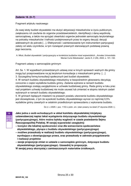Matura 2026 WOS rozszerzony: WSZYSTKIE odpowiedzi do arkusza CKE 12.05.2026