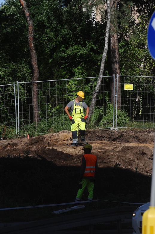 Kierowcy wściekli w korku a na budowie pusto