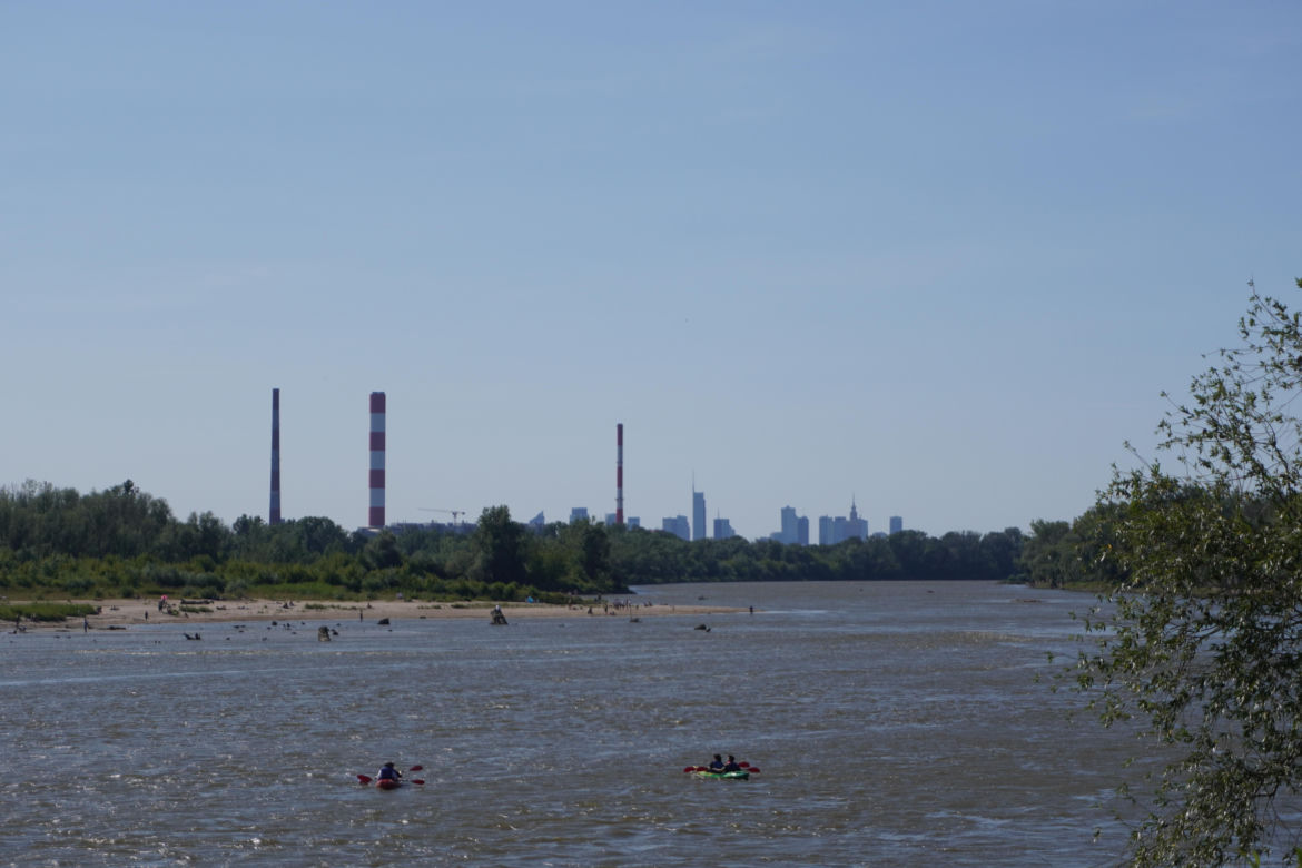 Plaża Romantyczna nad Wisłą w Warszawie