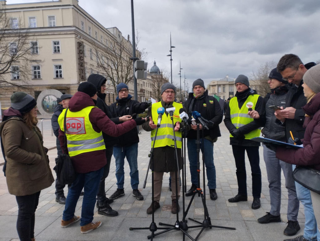 Protest górników w Lublinie
