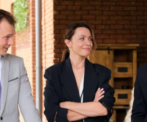 M jak miłość odc.1896. Sławek (Maciej Zuchowicz), Martyna (Magdalena Turczeniewicz), Jakub Karski (Krzysztof Kwiatkowski)