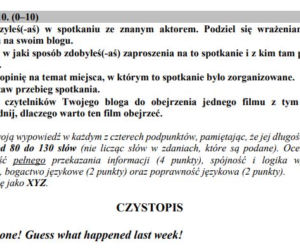 E-maile i listy na maturze z języka angielskiego. Poziom podstawowy. Przykładowe zadania