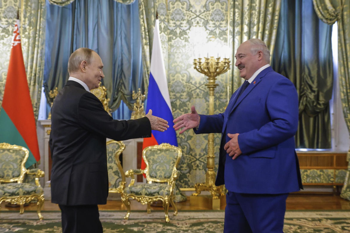 Władimir Putin i Alaksandr Łukaszenka. Spotkanie w Moskwie