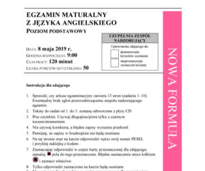 Matura 2019 - język angielski
