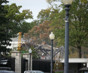 Demolition of east wing white house