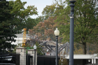 Demolition of east wing white house