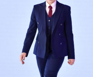 Marta Nawrocka w garniturach