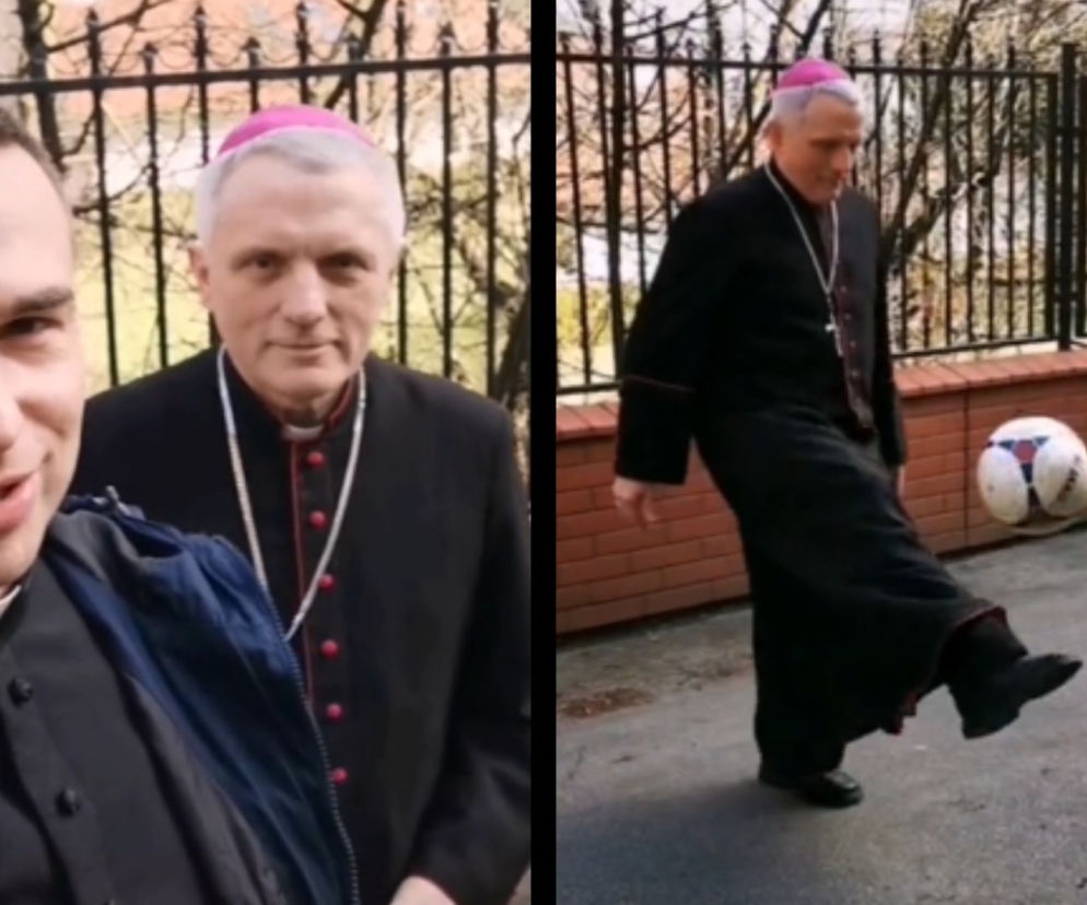 „Lewandowski w sutannie”! Wyczyn przemyskiego biskupa robi furorę! [WIDEO]