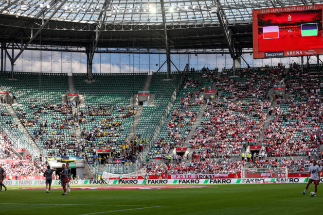 Polska - Ukraina. Tłumy kibiców na trybunach. Znajdź się na zdjęciu!