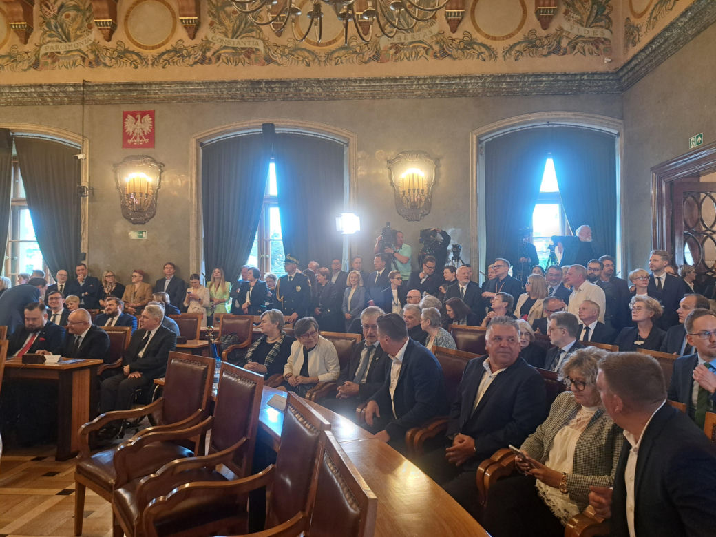 Zaprzysiężenie Aleksandra Miszalskiego na prezydenta miasta Krakowa oraz radnych IX kadencji
